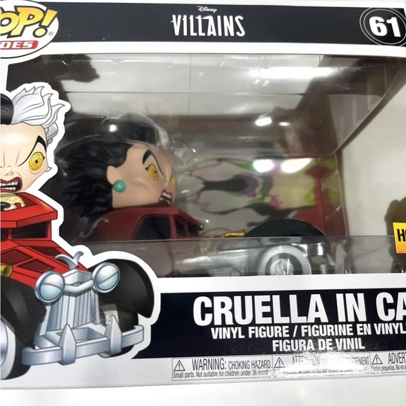 Funko Pop! Disney Cruella In Car #61 Hot Topic Exclusive Vinyl Figure - Picture 4 of 11